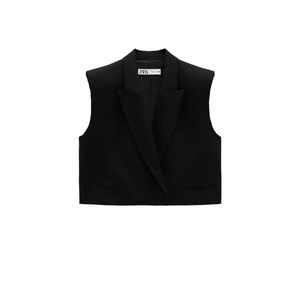Zara cropped vest